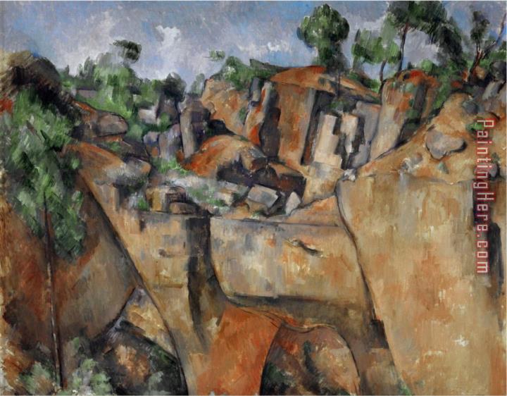 Paul Cezanne The Quarry at Bibemus Circa 1895